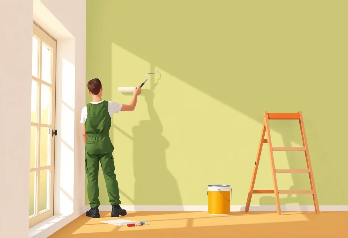 Peintre Sarcelles 95200 en intervention sur un chantier